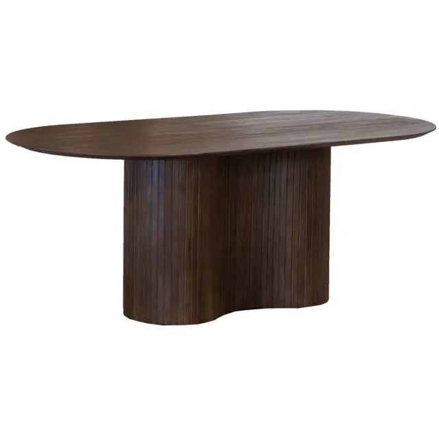 Giga Meubel Eettafel Ava - Ovaal - Mangohout - 240cm