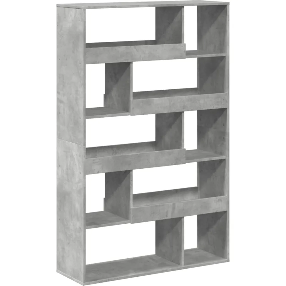 vidaXL kamerscherm 100x33x156,5 cm bewerkt hout betongrijs grijs, foto 4