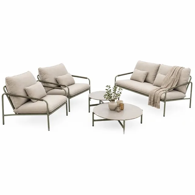 Trestino Emilio Sofa Loungeset - Vintage Green Groen