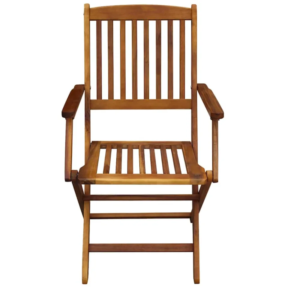 vidaXL Buiten eetset 7 st Bruin Massief eucalyptus hout