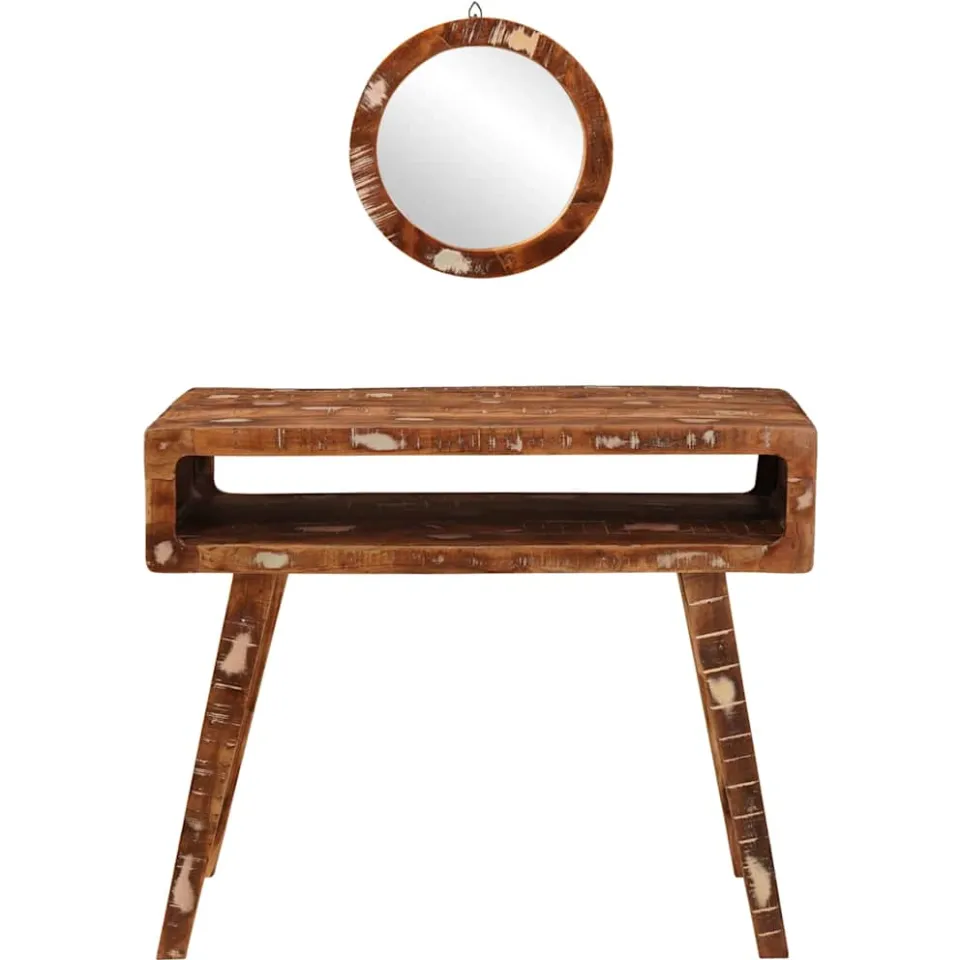 vidaXL Plafondtafel Bruin 90 x 76 x 45 cm Massief Gerecycled Hout, foto 3