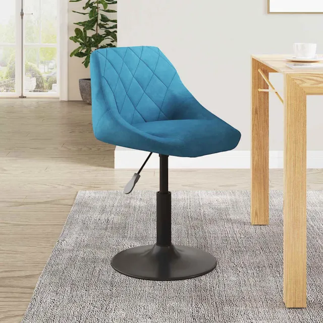 vidaXL Barkruk fluweel blauw, foto 2