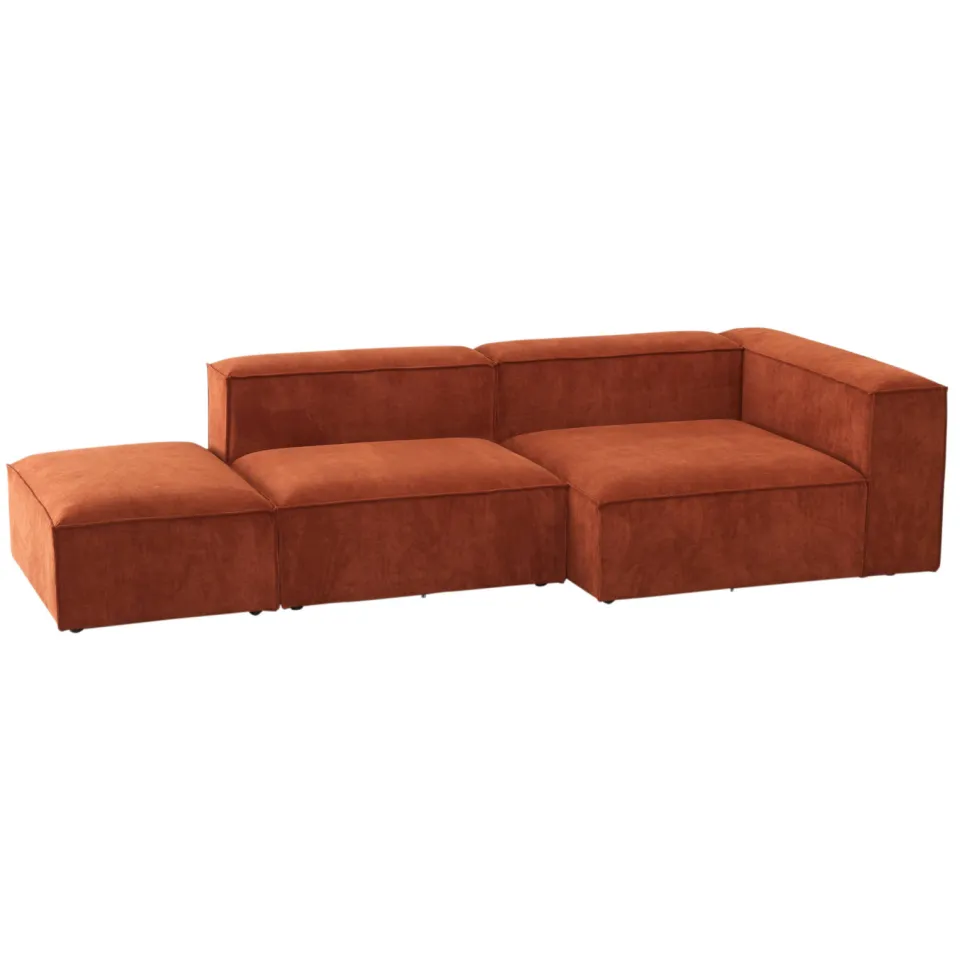 NOUS Living hoekbank Igor hoek rechts - terracotta, foto 4