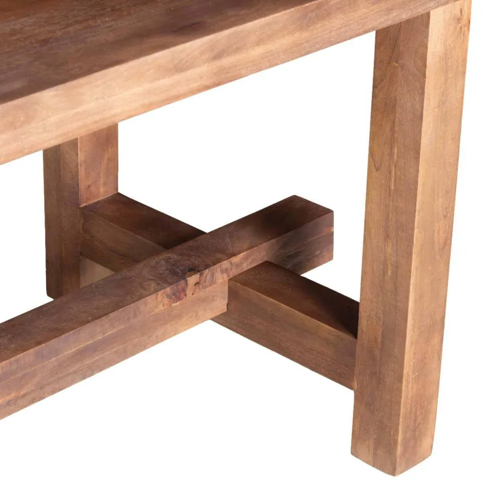 Giga Meubel Eettafel Frans - Rechthoek Donkerbruin Hout - 240x100x76cm, foto 5