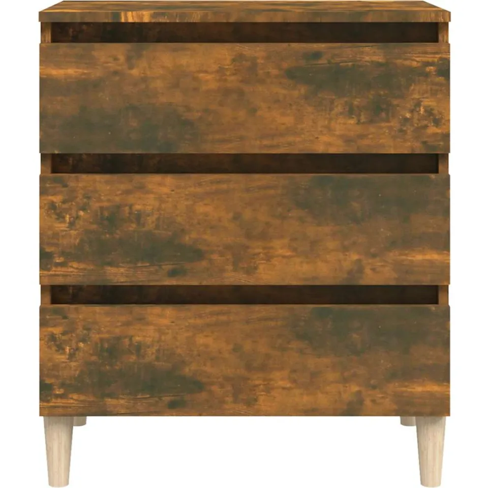 vidaXL Dressoir 60x35x69 cm bewerkt hout gerookt eikenkleurig, foto 3