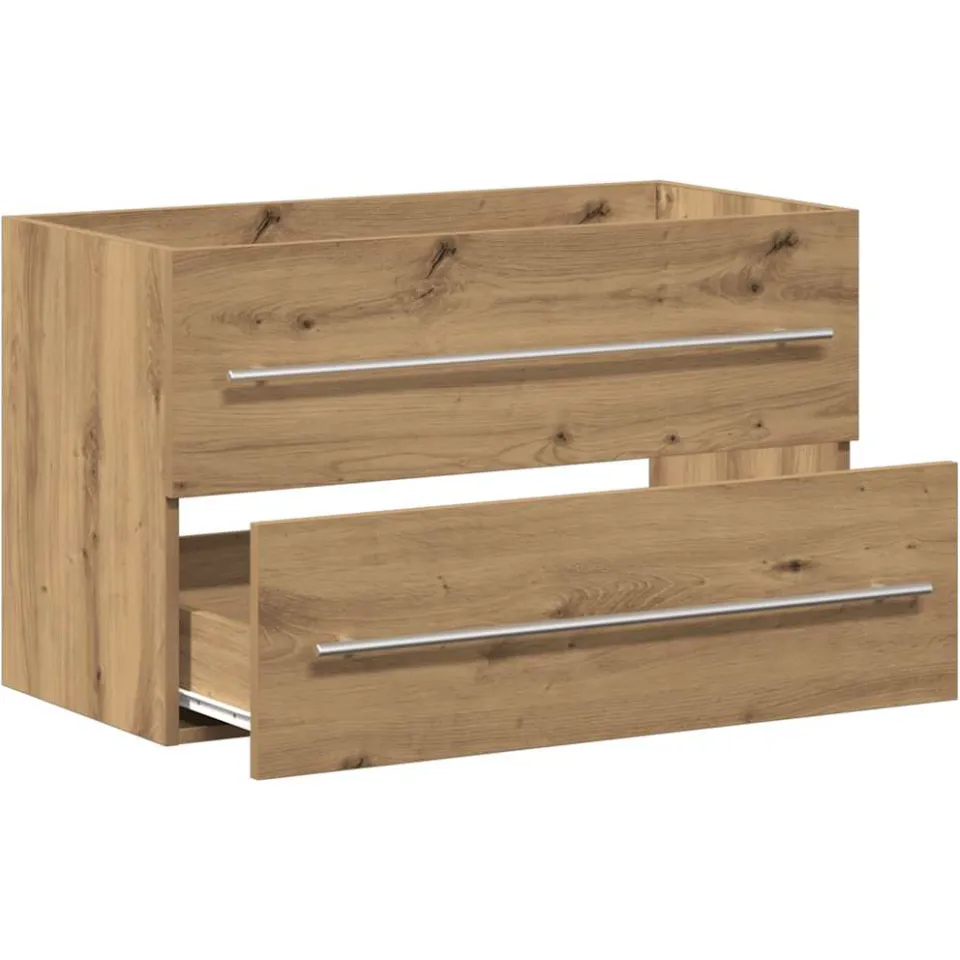 vidaXL Badkamer wastafelkast Artisan Oak 80x38,5x48 cm Engineered Wood, foto 4