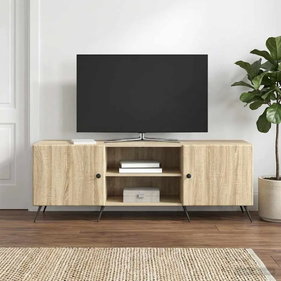 vidaXL TV-kast 150 x 31 x 50 cm Sonoma Eiken Bewerkt hout, foto 4