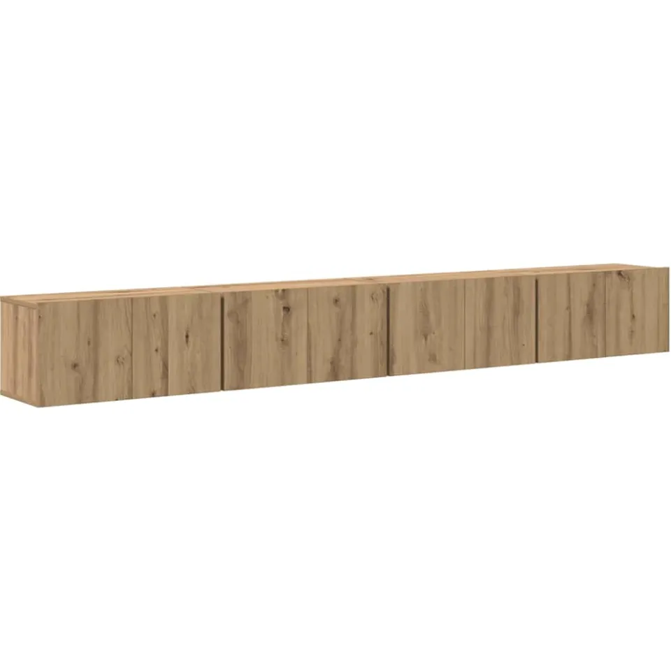 vidaXL Tv-meubelset 4 st 60 x 30 x 30 cm Artisan Eiken, foto 3