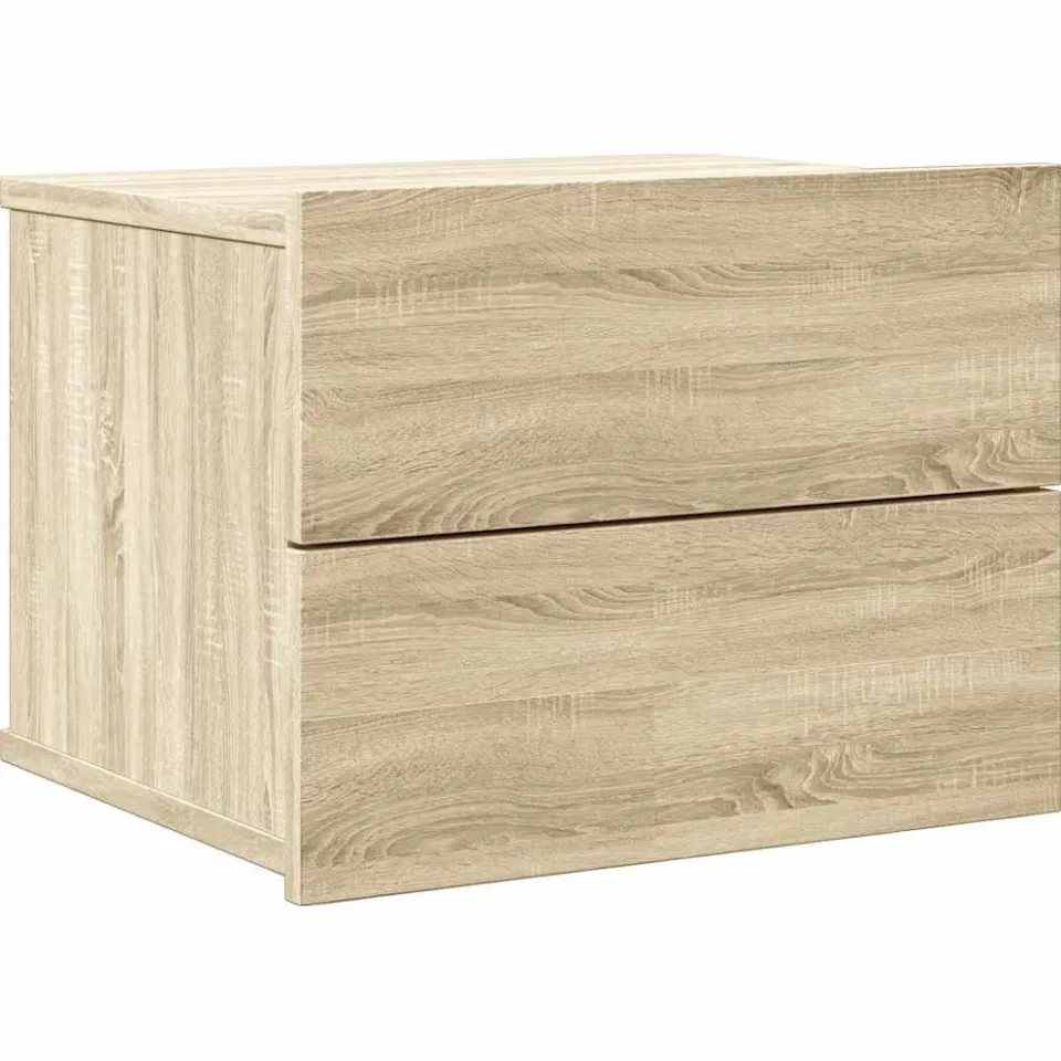 vidaXL Nachtkastje 40x30x30 cm bewerkt hout sonoma eikenkleurig, foto 3
