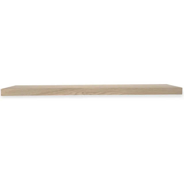 WOODBROTHERS Zwevende wandplank eiken met rechte rand 170 x 20 cm - 40 mm - Wandplank - Wand plank - Wandplank hout - Wandplank zwevend - Zwevende wandplank - Wandplanken & -rekken - Wandplank kinderkamer - Boekenplank - Boekenplanken - Boekenplank kinderkamer Naturel