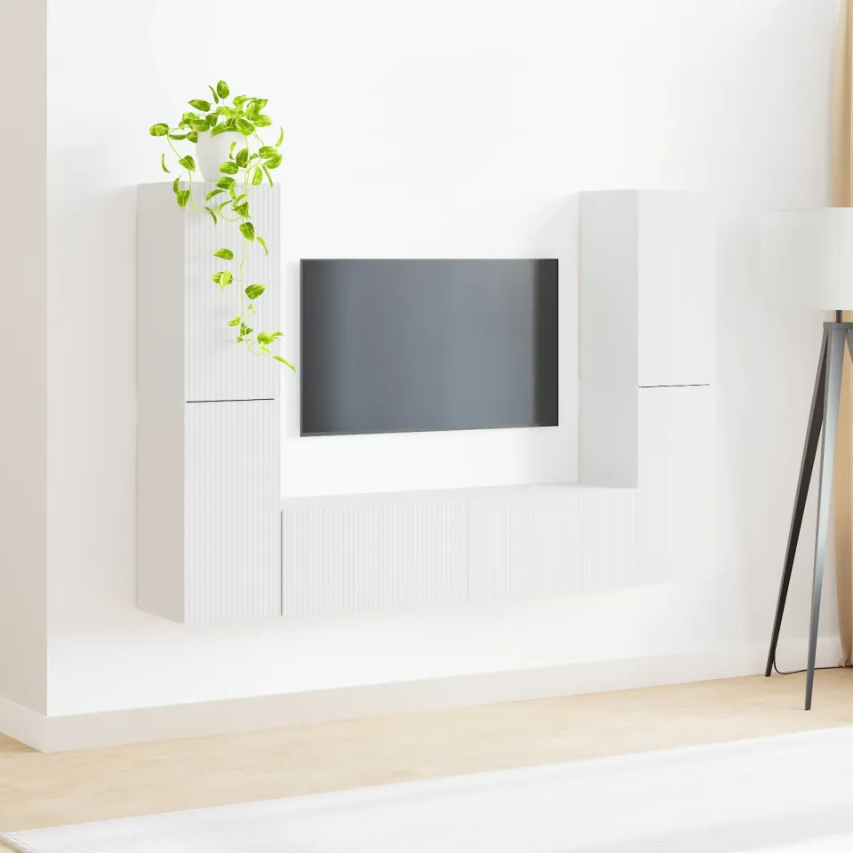vidaXL Tv-meubelset 6 st 31 x 30 x 60 cm Wit, foto 4
