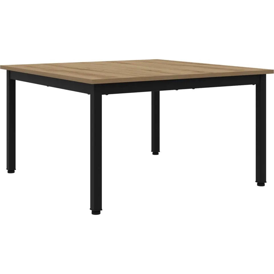 vidaXL Salontafel Artisanaal eiken 80 x 80 x 45 cm Bewerkt hout, foto 3