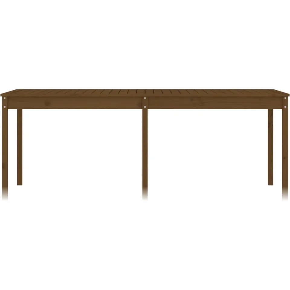 vidaXL Tuintafel 203,5x100x76 cm massief grenenhout honingbruin