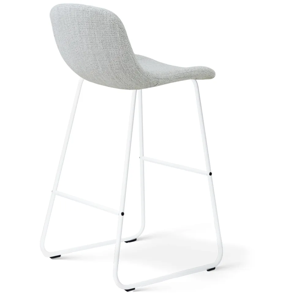 Nolon Nino-Mats barkruk grijs melange - wit onderstel - 75 cm, foto 3