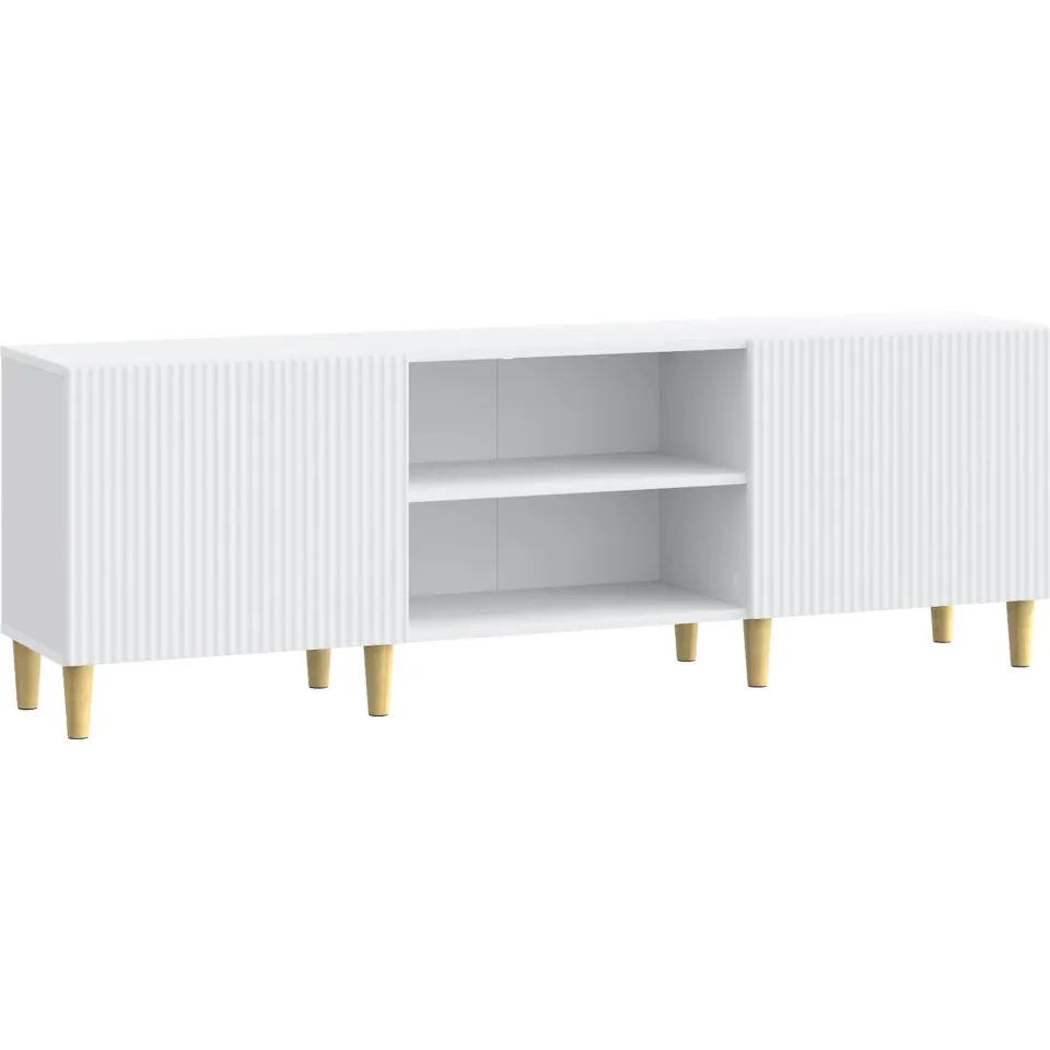 vidaXL TV-kast Wit 150 x 31 x 50 cm Bewerkt hout, foto 3