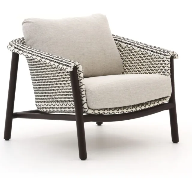 Zavelli Cuore stoel-bank loungeset 4-delig 5-zits taupe, foto 3