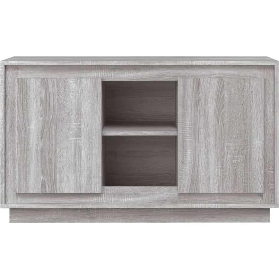 vidaXL Dressoir 102x35x60 cm bewerkt hout grijs sonoma eikenkleurig, foto 4