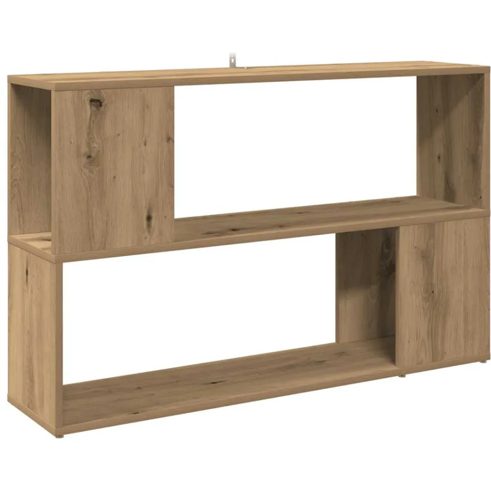 vidaXL Boekenkast 100x24x63 cm bewerkt hout artisanaal eikenkleur, foto 3