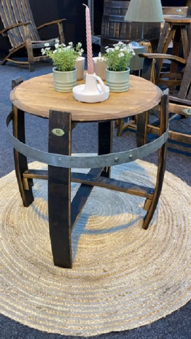 BarrelAtelier Whisky "Malt DeLuxe" Duigentafel / Whisky / Hout/ Design Donkerbruin (authentiek)