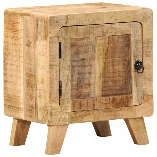 vidaXL Nachtkastje 40x32x46 cm massief ruw mangohout bruin