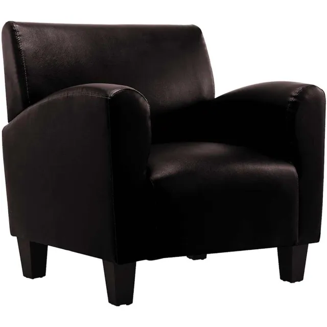 vidaXL Fauteuil - kunstleer - donkerbruin