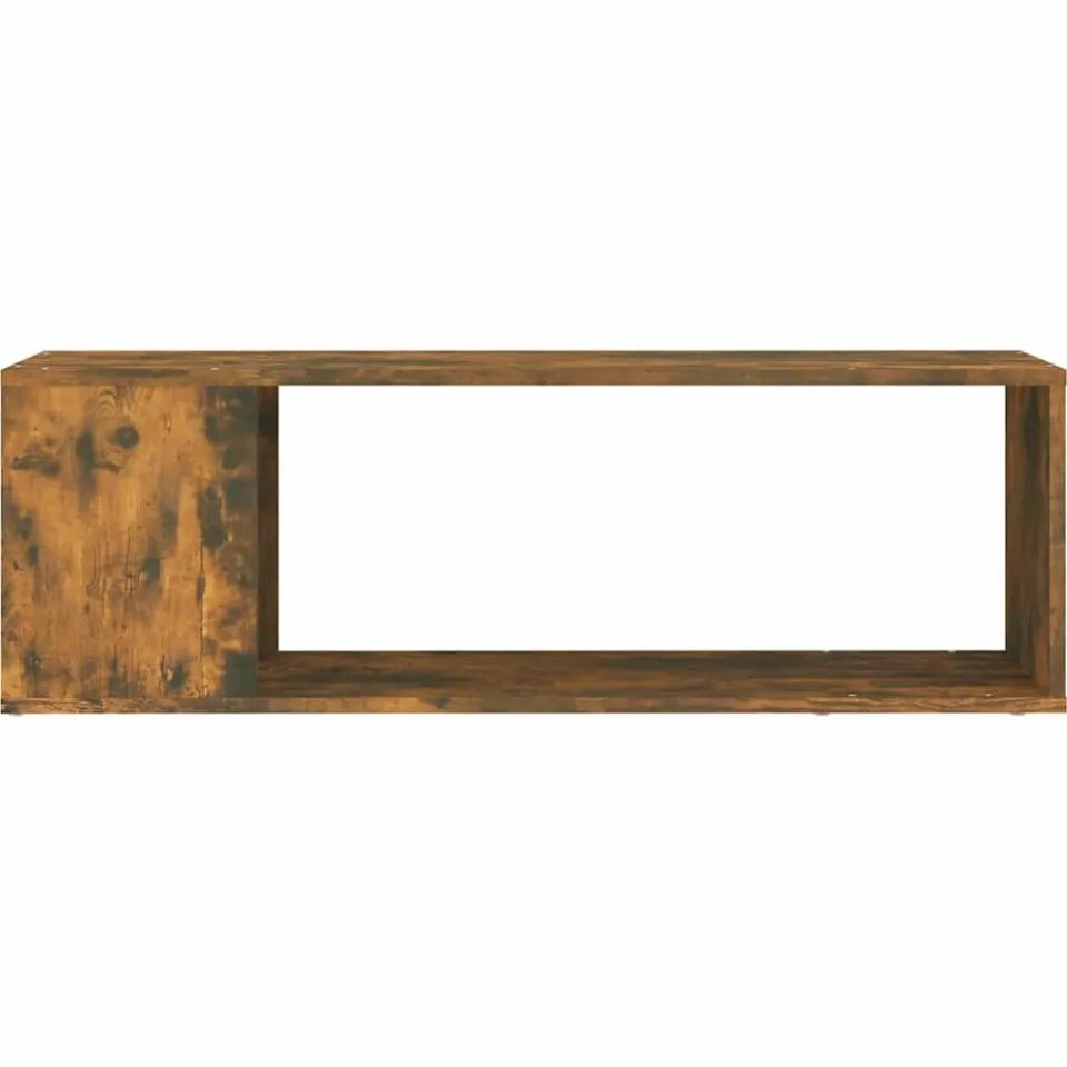 vidaXL Tv-meubel 100x24x32 cm bewerkt hout gerookt eikenkleurig, foto 4