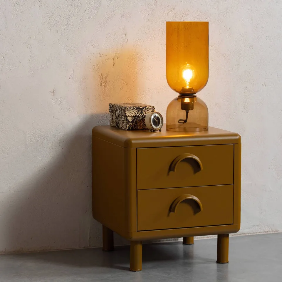 WOOOD Rune ladekast met 2 lades honinggeel honey yellow, foto 5