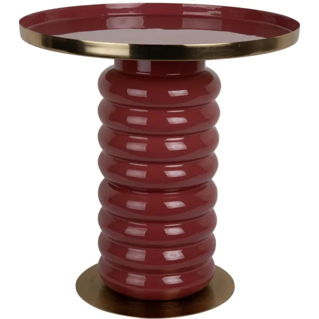 Leitmotiv Bijzettafel Ruby - Rood - Ø41cm - Scandinavisch