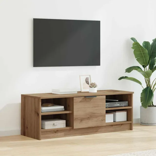 vidaXL TV-kast 102 x 35 x 36,5 cm Artisan Eiken Bewerkt hout, foto 2