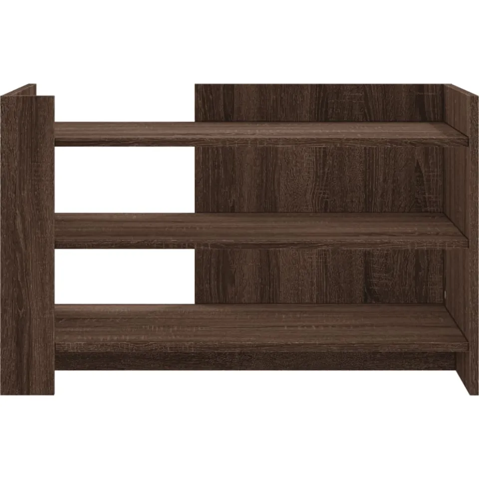 vidaXL Salontafel 80x50x50 cm bewerkt hout bruin eikenkleur
