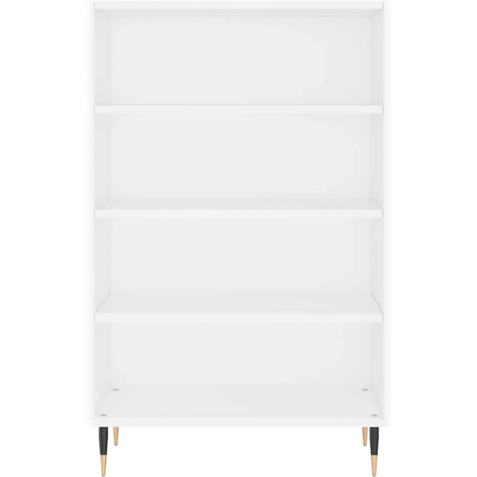 vidaXL Hoge kast 57x35x90 cm bewerkt hout wit