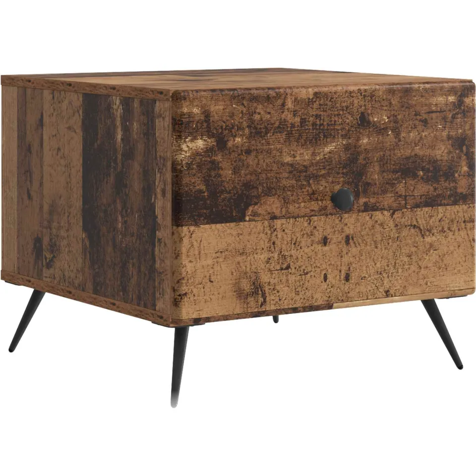 vidaXL Salontafel Oud hout 49 x 50 x 40 cm Bewerkt hout bruin, foto 4