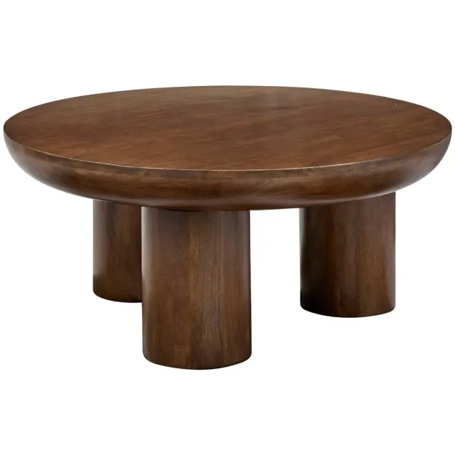 Atmosphera Créateur d'intérieur® Salontafel met drie poten van massief mangohout STAMBH Marron
