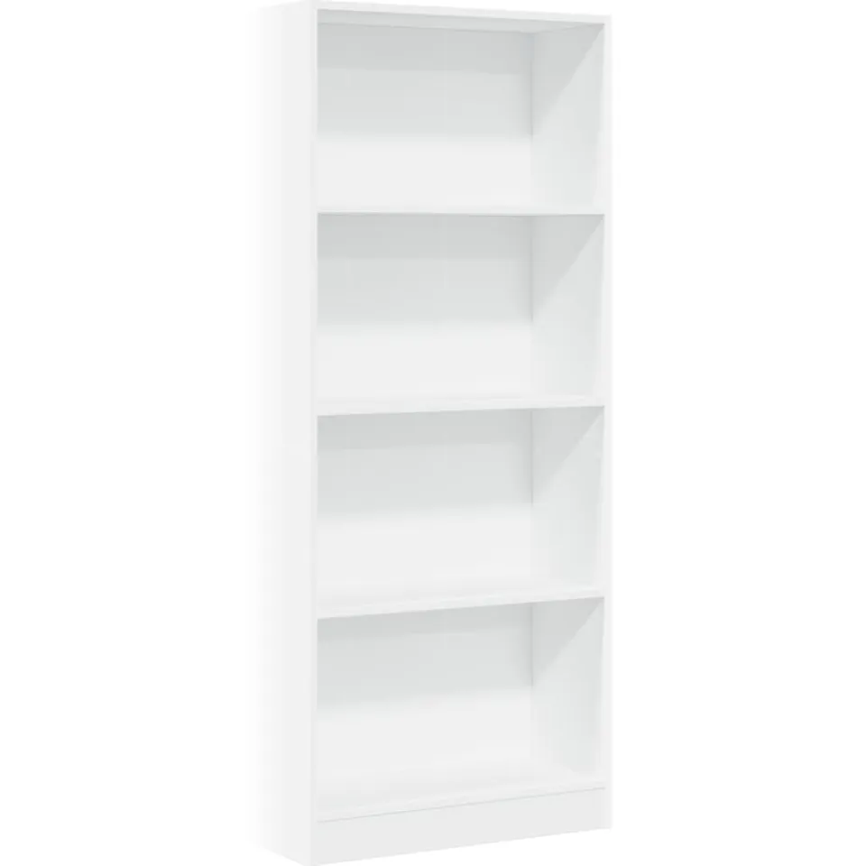 vidaXL Boekenkast 60x24x143 cm bewerkt hout wit, foto 3