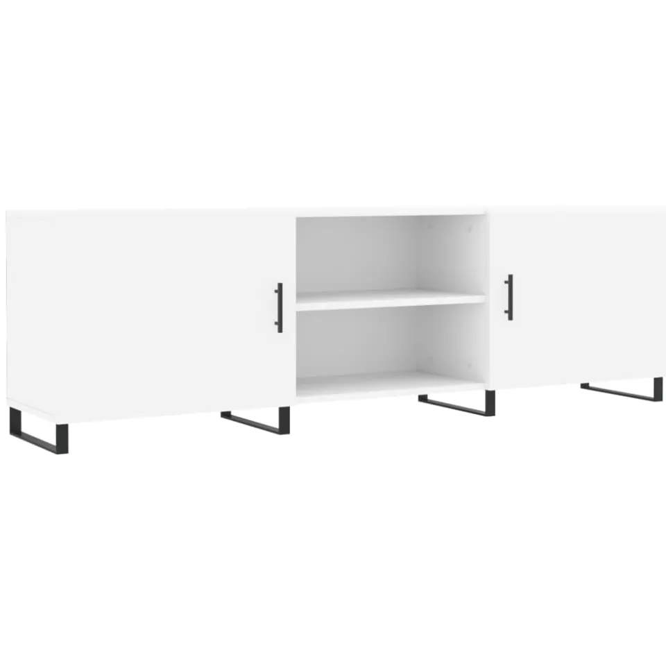 vidaXL Tv-meubel 150x30x50 cm bewerkt hout wit, foto 3