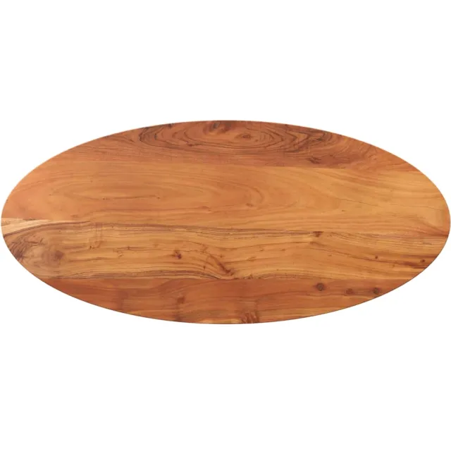vidaXL Tafelblad ovaal 100x50x2,5 cm massief acaciahout Bruin