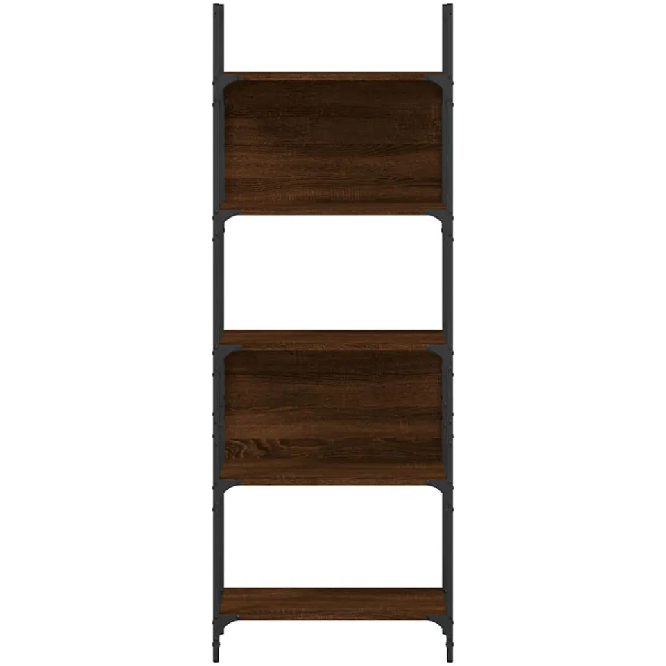 vidaXL Boekenkast 5-laags 60,5x24x166,5 cm bewerkt hout bruineiken, foto 4