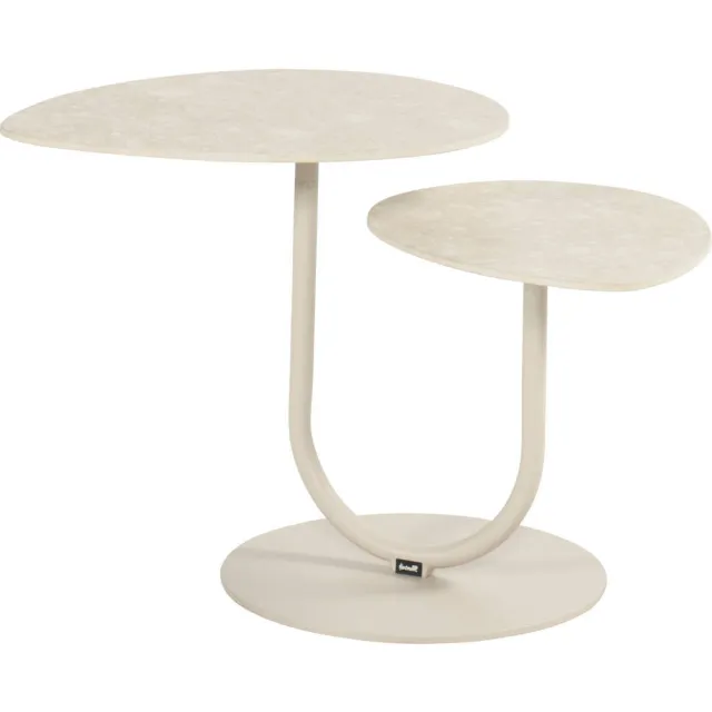 Hartman bijzettafel Rota-Duo (60x40x50 cm) beige/keramiek