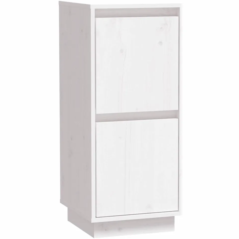vidaXL Dressoir 31,5x34x75 cm massief grenenhout wit