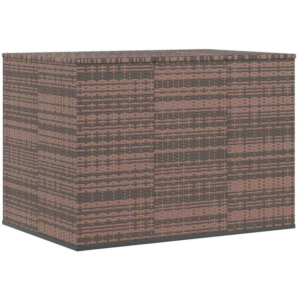 vidaXL Tuinbox 145x100x103 cm polyetheen rattan bruin, foto 3