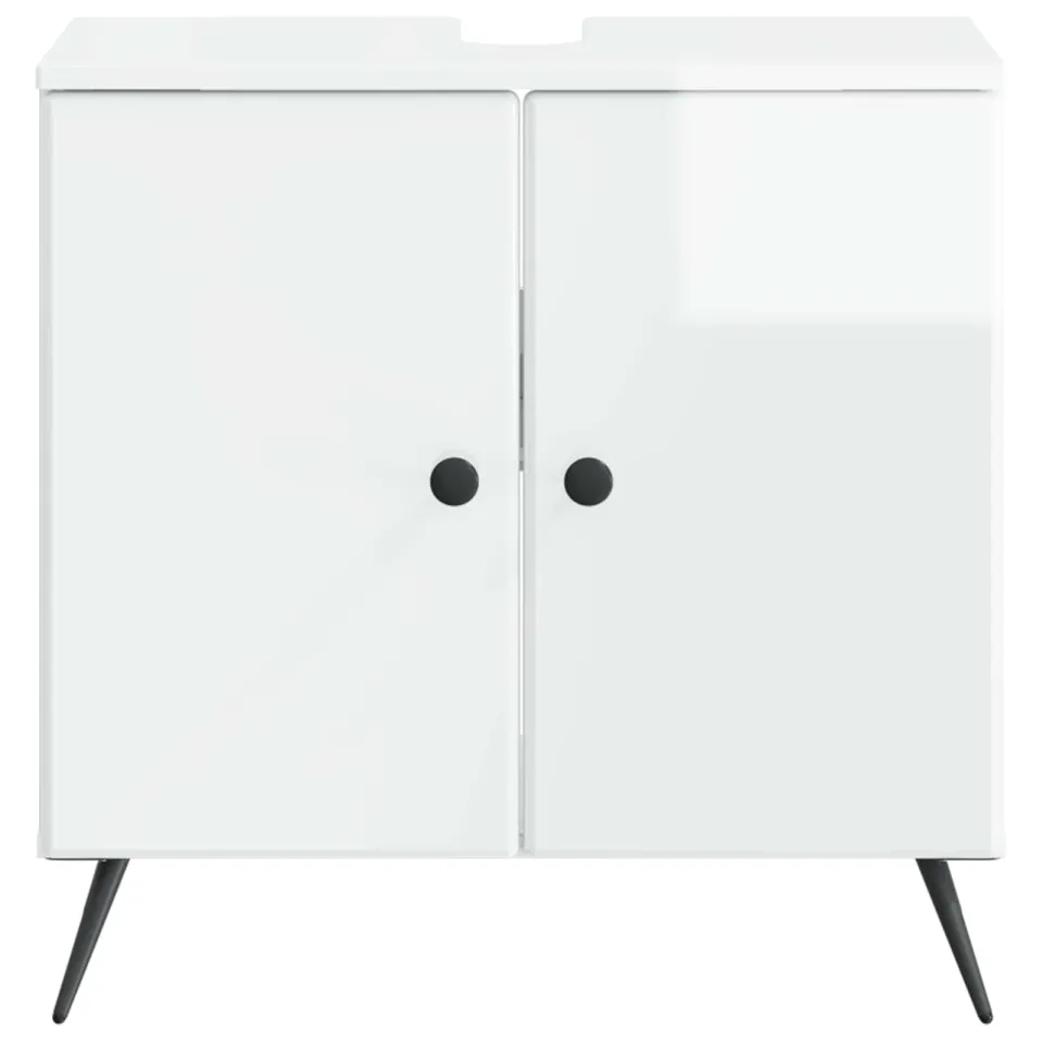 vidaXL Badkamer wastafelkast BREDA Hoogglans Wit 59,5 x 31,5 x 59 cm, foto 4