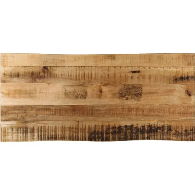 vidaXL Tafelblad met natuurlijke rand 80x40x3,8 cm massief mangohout Bruin