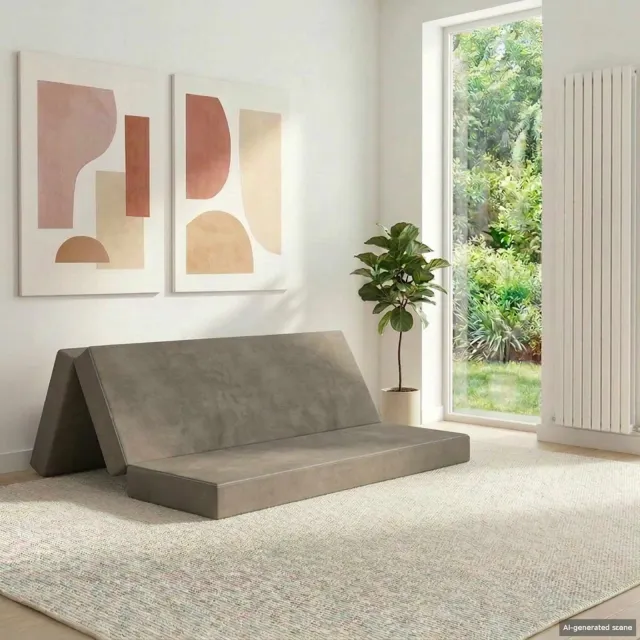 vidaXL Vouwbare Bankbed 160 x 67 x 45 cm Lichtgrijs