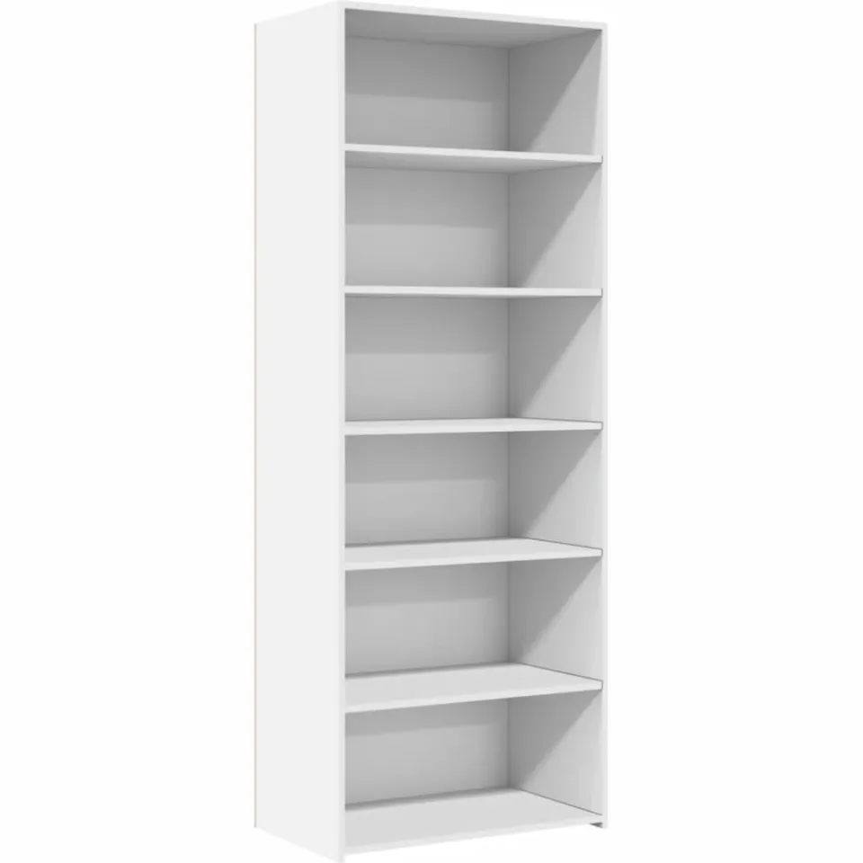 vidaXL Hoge kast 70x41x185 cm bewerkt hout wit, foto 3