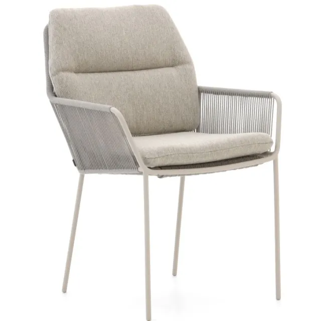 Suns Punta/Nova ø120cm dining tuinset 5-delig Taupe