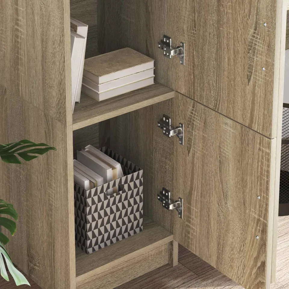 vidaXL Hoge kast Sonoma Eiken 31.5 x 32 x 122.5 cm, foto 4