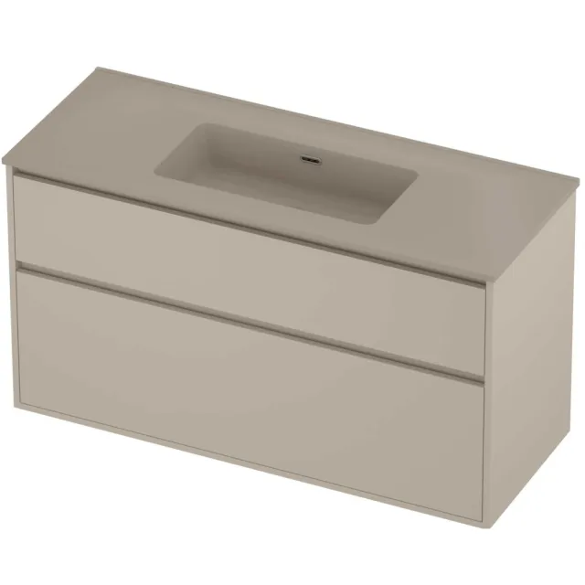 Proline Tribute Badmeubelset Porselein Elegant 120x46x67 cm Mat Crème Cotton Soft Linen Beige