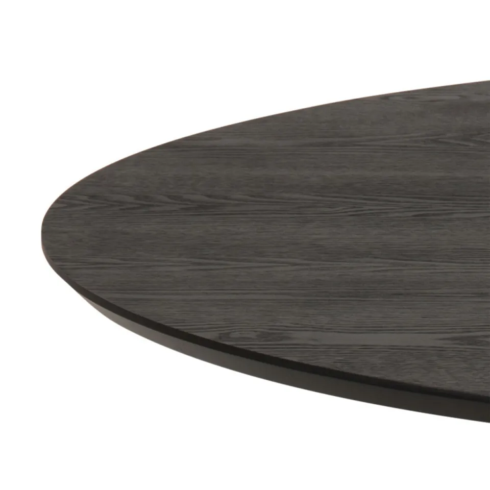 Lisomme Vino houten eettafel zwart - Ø 110 cm, foto 3