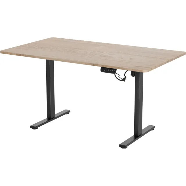 Vestland Zit-Sta Bureau Elektrisch In Hoogte Verstelbaar - Conform ARBO-norm - Geheugenfunctie - 140 x 80 CM - Eiken Zwart