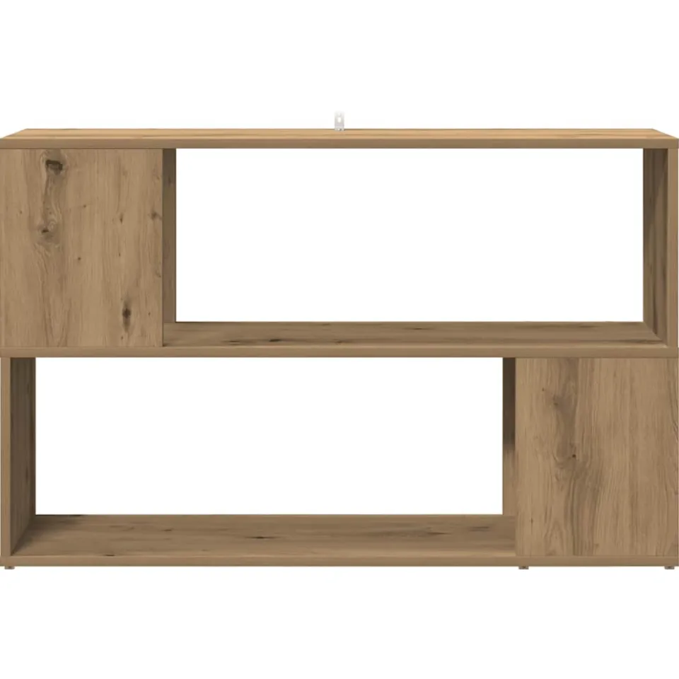 vidaXL Boekenkast 100x24x63 cm bewerkt hout artisanaal eikenkleur, foto 4